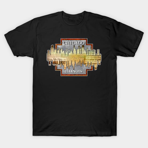 A Souvenir Of Chicago. T-Shirt by crunchysqueak